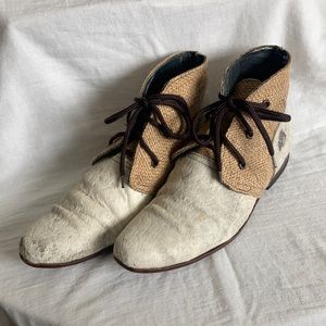 Vintage handmade cowhide boots